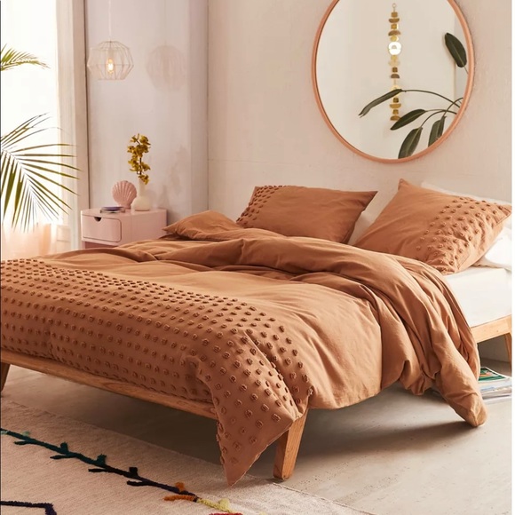 ❗️SOLD ❗️Urban Outfitters Burnt Orange Duvet Cover - Picture 1 of 1